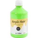 Acrylfarbe Neon, Neongrün, 500 ml/ 1 Fl.