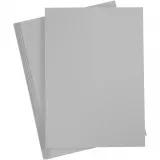 Bastelkarton, A4, Blatt 210x297 mm, 180 g, Grau, 20 Bl./ 1 Pck