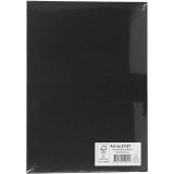 Karton, farbig, A4, Blatt 210x297 mm, 180 g, Schwarz, 20 Bl./ 1 Pck