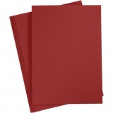 Karton, farbig, A4, Blatt 210x297 mm, 180 g, Dunkelrot, 20 Bl./ 1 Pck