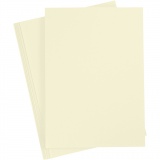 Karton, A4, Blatt 210x297 mm, 210 g, Pastellgelb, 10 Bl./ 1 Pck