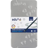 edu Zeichenstifte, B,2B,3B,4B,5B,6B,HB,F,H,2H, 12 Stk/ 1 Pck