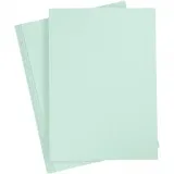 Karton, A4, Blatt 210x297 mm, 210 g, Pastellgrün, 10 Bl./ 1 Pck