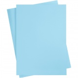 Karton, farbig, A2, Blatt 420x594 mm, 180 g, Hellblau, 100 Bl./ 1 Pck