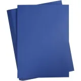 Bastelkarton, A2, Blatt 420x594 mm, 180 g, Dunkelblau, 100 Bl./ 1 Pck
