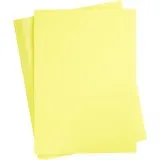 Bastelkarton, A2, Blatt 420x594 mm, 180 g, Hellgelb, 100 Bl./ 1 Pck