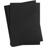 Karton, farbig, A2, Blatt 420x594 mm, 180 g, Schwarz, 100 Bl./ 1 Pck