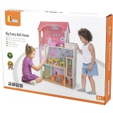 VIGA Puppenhaus, Größe 73x113x30 cm, 14 Teile/ 1 Stk