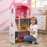 VIGA Puppenhaus, Größe 73x113x30 cm, 14 Teile/ 1 Stk