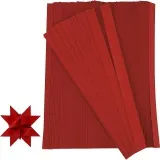 Papierstreifen für Sterne, L 45 cm, D 4.5 cm, B 10 mm, Rot, 100 Stk/ 1 Pck