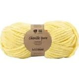 Veloursgarn, L 105 m, Nadel 5-6, Hellgelb, 100 g/ 1 Knäuel