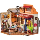 DIY-Miniatur-Zimmer, Buchladen, H 17 cm, L 18 cm, B 25 cm, 1 Stk