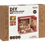 DIY-Miniatur-Zimmer, Konditorei, H 17 cm, L 13,5 cm, B 23, 1 Stk