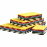 Bastelkarton, farbig, A2,A3,A4,A5,A6, 180 g, Sortierte Farben, 1800 Bl. sort./ 1 Pck