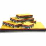 Bastelkarton, farbig, A3,A4,A5,A6, 180 g, Sortierte Farben, 1500 Bl. sort./ 1 Pck