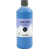 Temperafarbe, Matt, Halbdeckend, Primärblau, 500 ml/ 1 Fl.