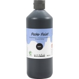 Temperafarbe, Matt, Halbdeckend, Schwarz, 500 ml/ 1 Fl.