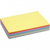 Farbkarton, A4, Blatt 210x297 mm, 180 g, Sortierte Farben, 30 Bl. sort./ 1 Pck