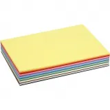 Bastelkarton, farbig, A4, Blatt 210x297 mm, 180 g, Sortierte Farben, 30 Bl. sort./ 1 Pck