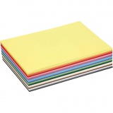 Farbkarton, A5, Blatt 148x210 mm, 180 g, Sortierte Farben, 300 Bl. sort./ 1 Pck