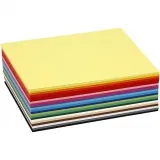 Bastelkarton, farbig, A6, Blatt 105x148 mm, 180 g, Sortierte Farben, 300 Bl. sort./ 1 Pck
