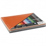 Farbkarton, A4, Blatt 210x297 mm, 180 g, Sortierte Farben, 12x10 Bl./ 1 Pck