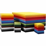Farbkarton, A6, Blatt 105x148 mm, 180 g, Sortierte Farben, 12x100 Bl./ 1 Pck