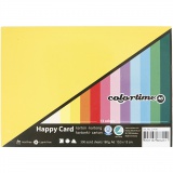Frühlingskarton, A6, Blatt 105x148 mm, 180 g, Sortierte Farben, 300 Bl. sort./ 1 Pck