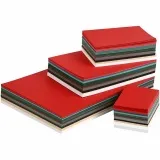 Bastelkarton Weihnachten, A3,A4,A5,A6, 180 g, Sortierte Farben, 1500 Bl. sort./ 1 Pck