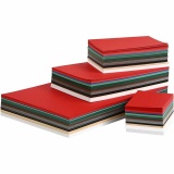 Weihnachts-Karton, A3,A4,A5,A6, 180 g, Sortierte Farben, 1500 Bl. sort./ 1 Pck
