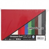 Weihnachts-Karton, A4, Blatt 210x297 mm, 180 g, Sortierte Farben, 300 Bl. sort./ 1 Pck