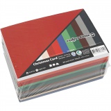 Weihnachts-Karton, A6, 105x148 mm, 180 g, Sortierte Farben, 300 Bl. sort./ 1 Pck