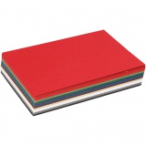 Weihnachts-Karton, A6, 105x148 mm, 180 g, Sortierte Farben, 120 Bl. sort./ 1 Pck