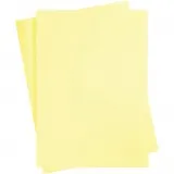 Bastelkarton, A2, Blatt 420x594 mm, 180 g, Hellgelb, 10 Bl./ 1 Pck