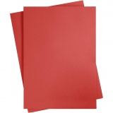Karton, farbig, A2, Blatt 420x594 mm, 180 g, Rot, 10 Bl./ 1 Pck
