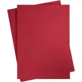 Bastelkarton, A2, Blatt 420x594 mm, 180 g, Weihnachtsrot, 10 Bl./ 1 Pck