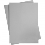 Karton, farbig, A2, Blatt 420x594 mm, 180 g, Grau, 10 Bl./ 1 Pck