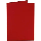 Karten, Kartengröße 10,5x15 cm, 220 g, Rot, 10 Stk/ 1 Pck