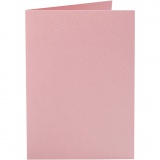 Karten, Kartengröße 10,5x15 cm, 220 g, Rosa, 10 Stk/ 1 Pck