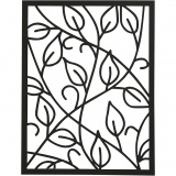 Block aus Karton mit Spitzen-Muster, A6, Blatt 104x146 mm, 200 g, Schwarz, Natur, Grau, Weiß, 24 Stk/ 1 Pck