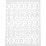 Block aus Karton mit Spitzen-Muster, A6, Blatt 104x146 mm, 200 g, Schwarz, Natur, Grau, Weiß, 24 Stk/ 1 Pck
