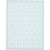 Block aus Karton mit Spitzen-Muster, A6, Blatt 104x146 mm, 200 g, Blau, Hellblau, Dunkelblau, Flieder, 24 Stk/ 1 Pck