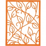 Block aus Karton mit Spitzen-Muster, A6, Blatt 104x146 mm, 200 g, Orange, Pink, Rot, Rosa, 24 Stk/ 1 Pck