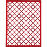 Block aus Karton mit Spitzen-Muster, A6, Blatt 104x146 mm, 200 g, Orange, Pink, Rot, Rosa, 24 Stk/ 1 Pck