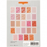 Block aus Karton mit Spitzen-Muster, A6, Blatt 104x146 mm, 200 g, Orange, Pink, Rot, Rosa, 24 Stk/ 1 Pck