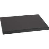 Karton, farbig, A3, Blatt 297x420 mm, 200 g, Schwarz, 100 Bl./ 1 Pck