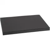 Karton, einfärbig, A3, Blatt 297x420 mm, 200 g, Schwarz, 100 Bl./ 1 Pck