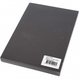 Karton, farbig, A4, Blatt 210x297 mm, 200 g, Schwarz, 100 Bl./ 1 Pck