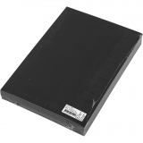 Karton, farbig, A5, Blatt 148x210 mm, 200 g, Schwarz, 100 Bl./ 1 Pck
