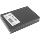 Karton, farbig, A6, Blatt 105x148 mm, 200 g, Schwarz, 100 Bl./ 1 Pck